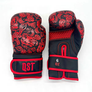 Meilleure vente Gant d'entraînement de boxe Gants de combat de boxe rembourrés en mousse cuir de vachette doré Gants de boxe de poinçonnage personnalisés - Product Image 4