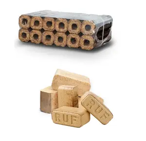 प्रीमियम गुणवत्ता गर्मी ईंधन Pini Kay/RUF लकड़ी ब्रिकेट 10kg पैकेजिंग दीन प्रमाणित और को मंजूरी दी