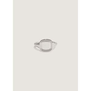 Anillo Statement The Estate de Plata y Platino con Baño de Rodio, Diseño de Racimo Geométrico, Uso Diario, Engaste Invisible - Product Image 1