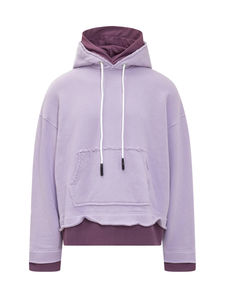 Pull à capuche pour hommes solide couvre-chef à capuche unisexe Couple décontracté Hip Hop Streetwear à capuche Double couche en détresse Hoodies - Product Image 2