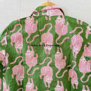 Nouveauté Ensemble de nuit en coton pour enfants Ensemble de pyjama en coton imprimé indien magnifique Ensemble de vêtements de nuit 100% coton - Product Image 5