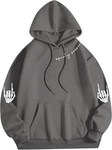 Sudaderas con capucha informales de invierno para hombre Color sólido 100% algodón Ecológico Transpirable Regular Fit Diseño de bolsillo - Product Image 5