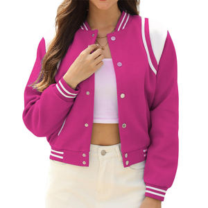 Chaqueta Universitaria para Mujer, Material Transpirable, Precio Económico, Estilo Nuevo 2025, Color Sólido, Chaqueta Deportiva para Adultos - Product Image 1