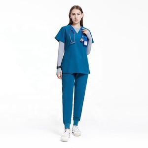 Conjuntos de Uniformes Médicos Antibacterianos de Punto para Mujer, para Uso Hospitalario, Clínica Médica, Cirugía Dental, Quirófano, 2025 - Product Image 1