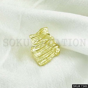 Conjunto de joyería de lujo de diseñador Colgante de pendiente chapado en oro con anillo de cadena ajustable SKU7349 único para bodas y fiestas - Product Image 2