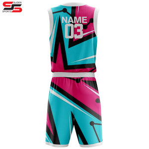 Tenues d'équipe de basketball personnalisées, respirantes, d'été, avec logo personnalisé imprimé, sans manches, 100% polyester, couleur personnalisée - Product Image 2