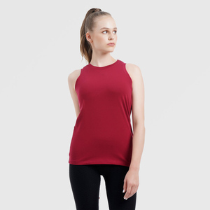 Débardeur streetwear uni à col rond pour femmes, tenue décontracté, débardeur de haute qualité à bas prix pour femmes - Product Image 2