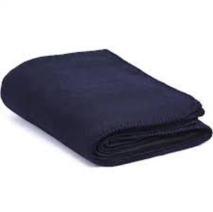Mantas de lana Harshit International Navy 80% técnica de punto de lana usable portátil hogar Hotel viaje Camping Uso de invierno - Product Image 1