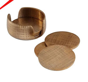 Sous-verre en métal au design moderne, décoration de table antique pour hôtels - Product Image 1