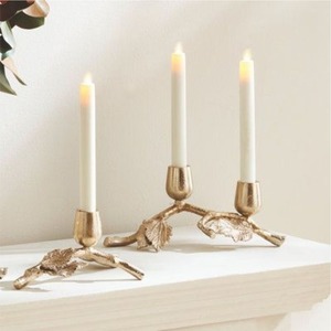 Elegante Candelabro de Hierro Forjado de 3 Brazos, Centro de Mesa Decorativo Clásico para Chimenea o Repisa - Product Image 6