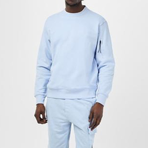 Sweat à capuche à col rond pour hommes Sweat-shirt unisexe avec logo personnalisé 100% coton Sweat-shirt à col rond blanc vintage - Product Image 1