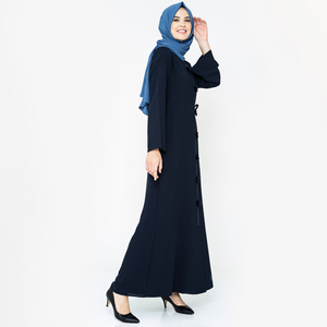 Moda simplemente musulmana mujeres vestido Abaya tradicional islámico ropa Abaya Dubai musulmán moda Hijab vestido - Product Image 5