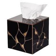 กล่องใส่กระดาษทิชชูและที่ใส่กระดาษเช็ดปากไม้หลากสี งานฝีมือเรซิ่น ของตกแต่งบนโต๊ะลายดอกไม้ สำหรับโรงแรม ราคาประหยัด - Product Image 2