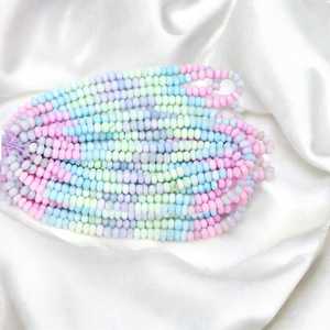 Perles de rondelle lisses d'opale multicolore naturelle brin 7mm à 10mm perles de pierres précieuses en vrac pour la fabrication de bijoux en gros en vrac Inde - Product Image 2