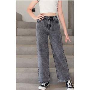 Jean en denim gris ample et tendance à jambe large, vente en gros B2B, écologique, durable, style urbain, tailles 26-40 - Product Image 1