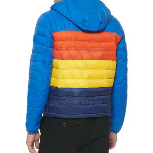 Low MOQ High Quality Lightweight Hooded Coated Men's Puffer Jacket for Comfortable Fit Breathable <b>Windproof</b> Eco-Friendly Winter - Product Image 6