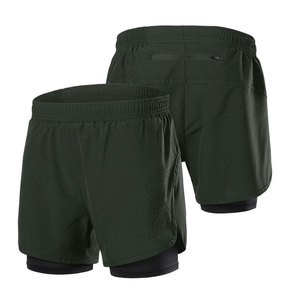 <b>Men's</b> 2 in 1 Running <b>Shorts</b> Gym Workout Quick Dry <b>Mens</b> <b>Shorts</b> With Phone Pocket - Product Image 5