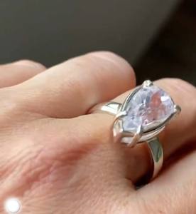 Super Fancy forma ovalada 10x14mm labradorita piedra preciosa anillo de plata joyería hecha a mano para boda San Valentín Día DE LA MADRE rodio - Product Image 2