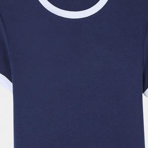 Camisetas Cortas para Mujer, Verano, Nueva Moda Casual, Diseño Personalizado, Servicio OEM, Venta al Por Mayor, Lisas, Teñidas, Transpirables, de Algodón Ecológico - Product Image 6