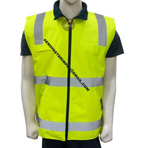 Gilet de sécurité d'hiver pour hommes, classe 2 ANSI, imperméable, réfléchissant, résistant aux coups de couteau, couleur personnalisée, logo personnalisé, fabriqué en nylon - Product Image 2