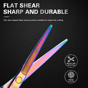 6.0 pouces japon 440C Mizutani poignée rotative 360 degrés Design de mode beauté ciseaux de barbier ciseaux plats ciseaux de coiffure - Product Image 3