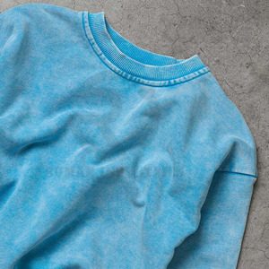 Sudadera con capucha de lavado ácido de moda al por mayor superior para niños estilo desgastado pulóver sudadera logotipo personalizado ropa de calle sudaderas con capucha - Product Image 4