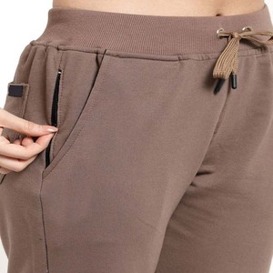 2025 hiver nouveau Design Fit Logo personnalisé pantalons de survêtement haute qualité pantalon de survêtement taille haute femmes pantalon 100% coton avec poches - Product Image 6