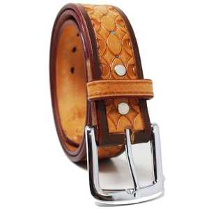 Ceinture en cuir de peau de vache avec boucle en métal en alliage usiné de haute qualité pour hommes femmes fabricant fournisseur Saman exportations - Product Image 4