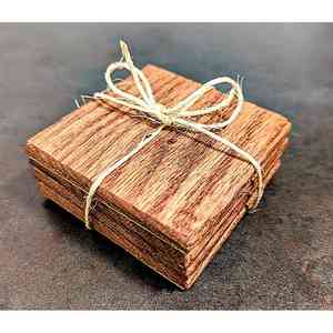 Dessous de verre personnalisé en bois de noyer manguier fait à la main avec conception de logo Fabricant indien de haute qualité - Product Image 6
