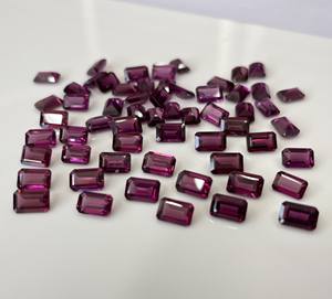 Grenat rhodolite rose naturel octogone 4x6mm grenat rhodolite rose à facettes en vrac pierre précieuse de qualité supérieure - Product Image 4
