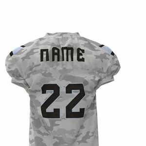 Camisetas deportivas de manga corta personalizadas para hombre, conjunto de uniforme de fútbol americano transpirable, diseña tu propia ropa de equipo al por mayor - Product Image 6