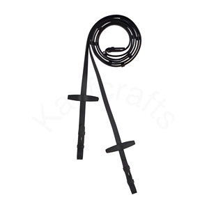 Las Riendas de cuero del arnés Premium con tapones de agarre y accesorios de metal se adhieren fácilmente a cualquier brida de caballo - Product Image 2