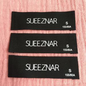 Custom Organic Cotton Labels End Fold Neck Label Center Fold Cotton Size Garment Labels - Product Image 5