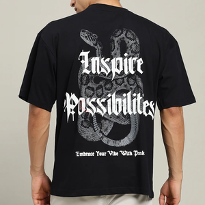 T-shirt surdimensionné pour hommes en gros imprimé numérique motif DTG personnalisé t-shirt graphique en coton Streetwear - Product Image 3