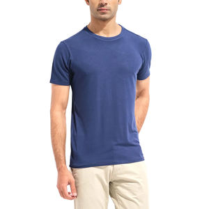 Vente en gros 100% coton Summer Fitness Crew T-Shirts Séchage rapide Léger Logo personnalisé Imprimé Motif solide Manches courtes Prix bas - Product Image 1