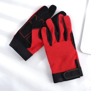 Top Quality Goat Skin Premium Quality Genuine Leather Mechanics Assembly Gloves, Leather Assembly - Product Image 4