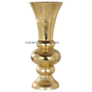 Juego de 2 Decoración de mesa de latón puro, jarrones de flores para el hogar, centro de mesa de boda, Trompeta decorativa de flores de lujo para venta al por mayor - Product Image 6