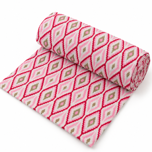 Pinksa Fashion Handmade <b>Block</b> <b>Printed</b> Floral Lightweight Woven Cotton Voile Fabric Combed Yarn 43/44" Width 60S60S 90 GSM Unisex - Product Image 2