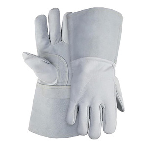 Guantes de soldadura TIG de buena calidad para proteger el trabajo del soldador, guantes de soldadura TIG antideslizantes resistentes al calor de cuero dividido en la palma completa - Product Image 1