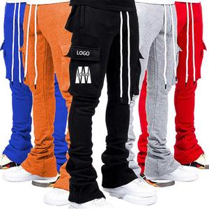 Pantalon Harem en molleton épais 100 % coton avec logo personnalisé OEM, taille haute élastique, impression par décharge, idéal pour l'été - Product Image 6