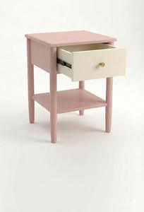 Mesa de centro moderna en color rosa empolvado y pastel leche con madera de caucho duradera y MDF para comedor, restaurante y decoración del hogar. - Product Image 4