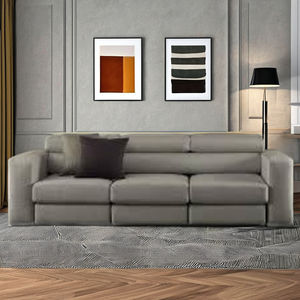 Descubra la Artesanía Italiana Premium: Sofá Seccional de Tela de 3 Plazas, Ideal para Apartamentos Modernos, con Innovador Sistema Deslizante - Product Image 1