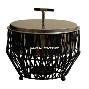 Calentador de alimentos de acero inoxidable Cazuela hecha a mano de calidad superior Último diseñador Nuevo calentador de alimentos de metal - Product Image 1