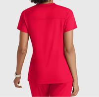 Tenue médicale unisexe personnalisable en tissu sergé, uniforme d'infirmière doux, ensembles de blouses d'hôpital avec logo personnalisé