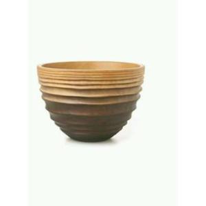 Cuenco de madera ecológico hecho a mano con detalles tallados únicos para una impresionante mesa de comedor y Decoración de cocina - Product Image 1