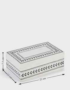 Joyero de lujo con incrustaciones de hueso, caja de joyería de resina rectangular de la mejor calidad para mujer, uso de joyería faizacraft - Product Image 3