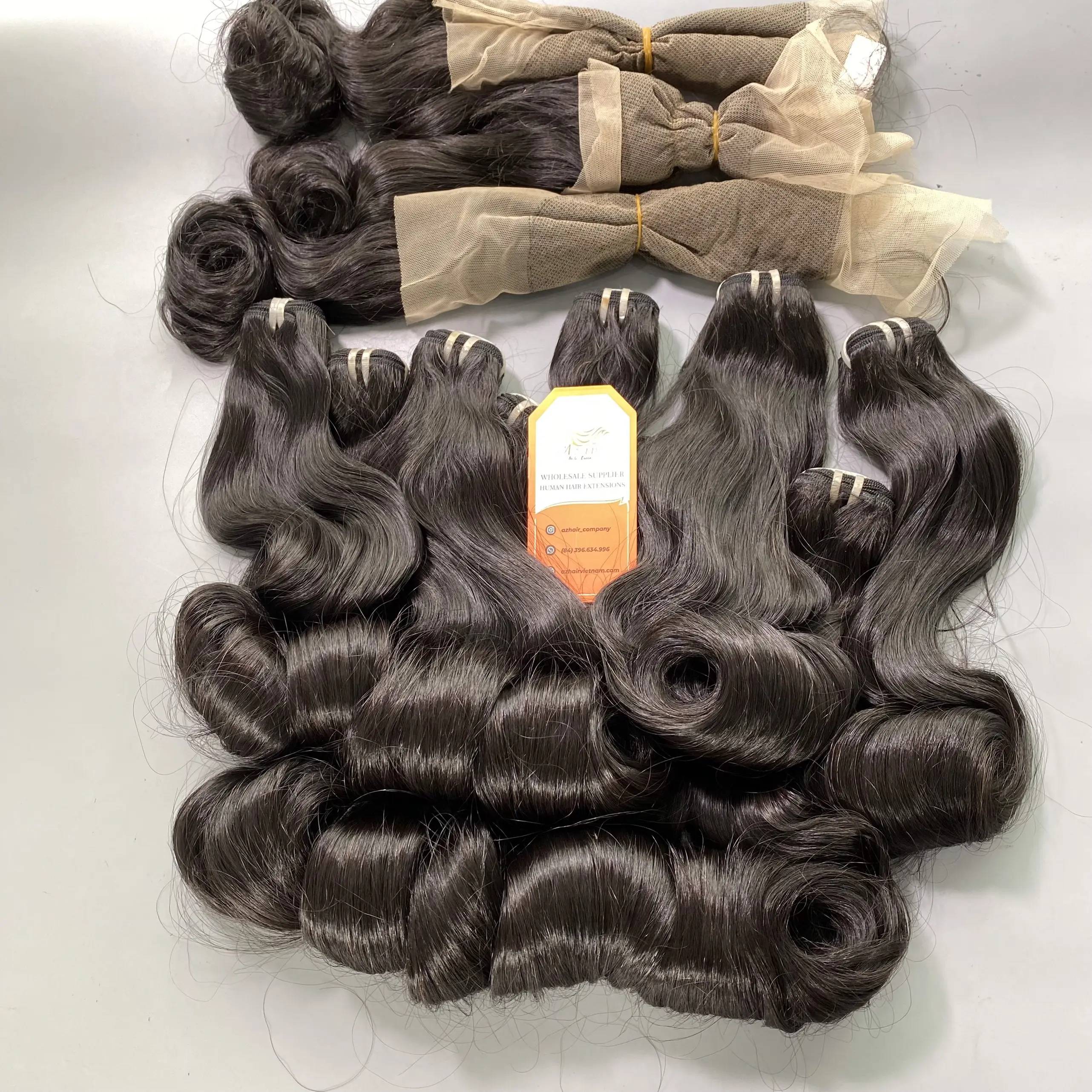 Необработанные волосы завиток 100% Необработанные вьетнамские человеческие волосы для наращивания 6 - 34 дюйма необработанные натуральные черные заводская цена