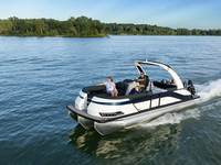 Ponton à cadre en aluminium de luxe entièrement assemblé Mini bateau à rames solaire pour fête Péniche de luxe bon marché personnalisée Pontons flottants