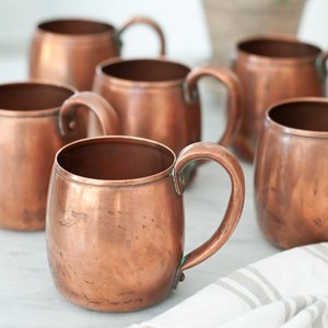 Metal Best Selling Pure Copper Moscow Mule Mug High Quality with Handle Brass Barware Drinking - Product Image 2