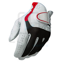 Personalizable mano izquierda blanco Cabretta piel de oveja guantes de golf de larga duración tamaño universal guantes deportivos flexibles